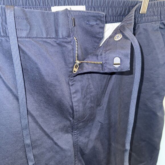 🎈Amazon Men's Tapered Fit Elasticated Waist Chino Pant, Navy, XL 28” Inseam, New - Picture 3 of 10
